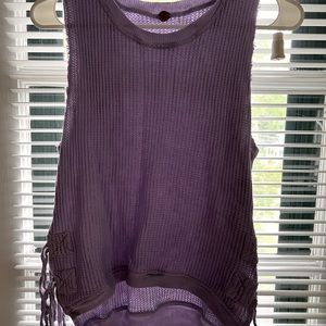 Free People Waffle tank